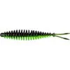 Magic Trout T-Worm 1g V-Tail Neon Green / Black Cheese 6,5cm 6 Pieces