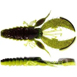 Westins Westin CreCraw Creaturebait 10cm 12g Black/Chartreuse 4pcs